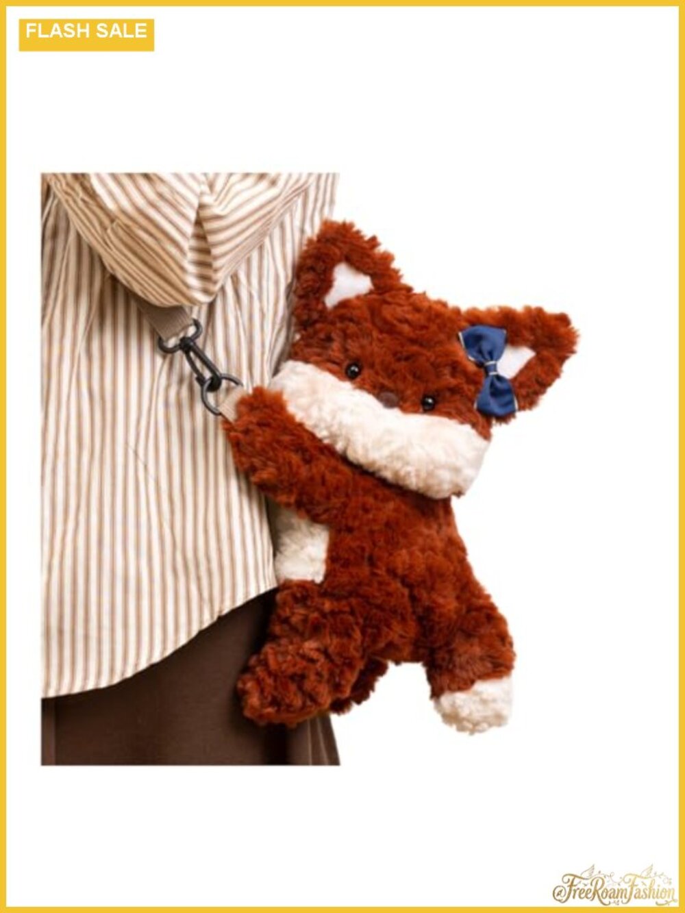Plush Faux Leather Mini Bear Crossbody Bag Plush Multi-Way Carrying Strap